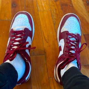 Nike dunks with crease protectors
